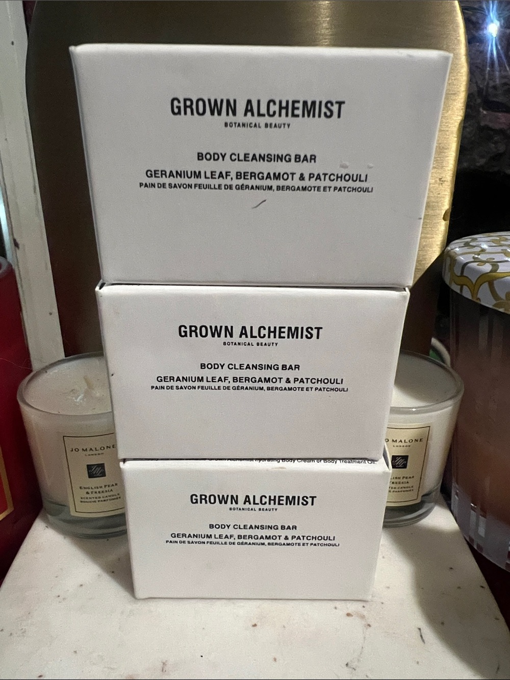Grown Alchemist White Body Cleansing Bar Trio